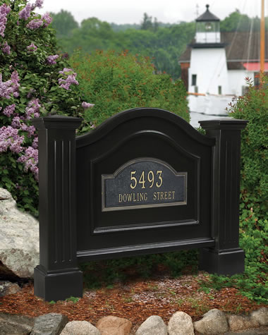 5820b Nantucket Address Sign- Black