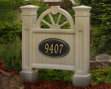 5821c Winchester Address Sign- Clay