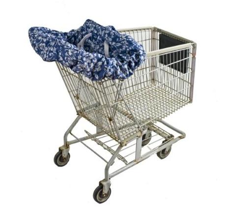 Wupzey SCCNH Shopping Cart-Diner Cover- Navy Hawaiian