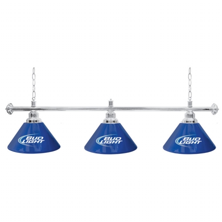 Bud Light 60 Inch 3 Shade Billiard Pool Table Lamp