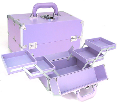 Seya TS-17 Purple Makeup Train Case