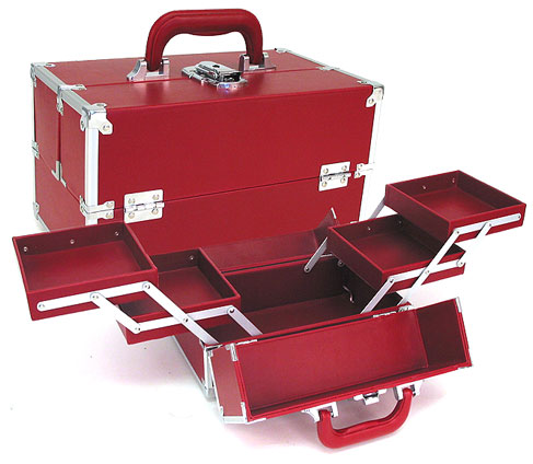 Seya TS-18 Red Makeup Train Case