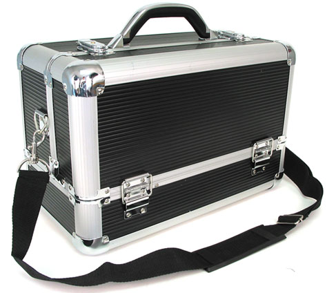 Seya TS-27 Black Aluminum Makeup Train Case