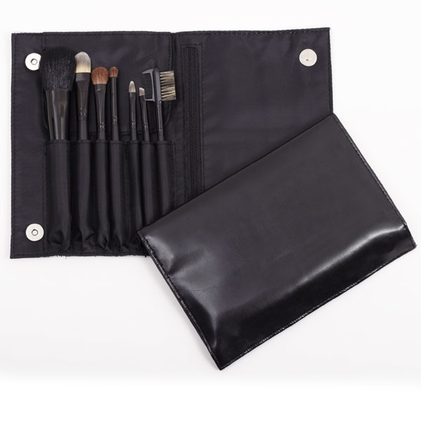 Seya BST-001 7 Piece Black Folder Makeup Brush Set