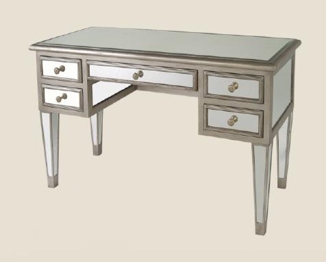 Bethel Hu119 - Mirrored Writing Table by Bethel International