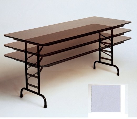 Correll Fa3072P13 Plywood and Honeycomb Folding Tables  Adjustable Height  Dove 