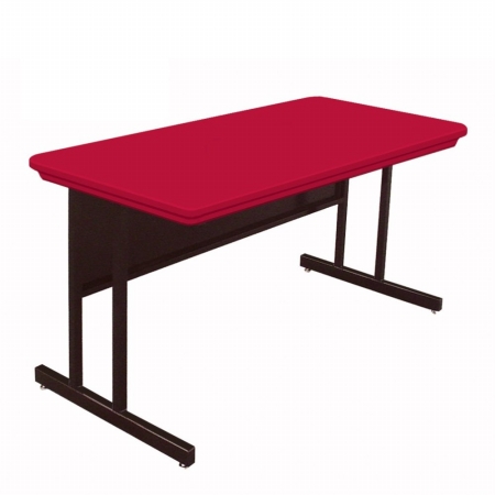 Correll Rws2448-25 Blow-Molded Plastic Top Computer and Training Tables - Desk Height Work... by CORRELL