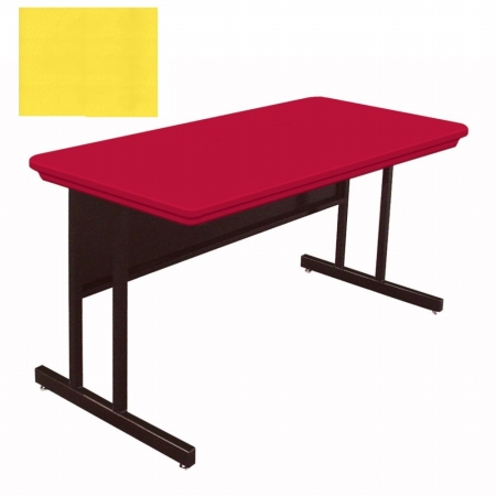 Correll Rws2448-28 Blow-Molded Plastic Top Computer and Training Tables - Desk Height Work... by CORRELL