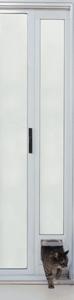 Ideal Pet Products 57200 Cat Flap Patio Door  White Finish  Tall