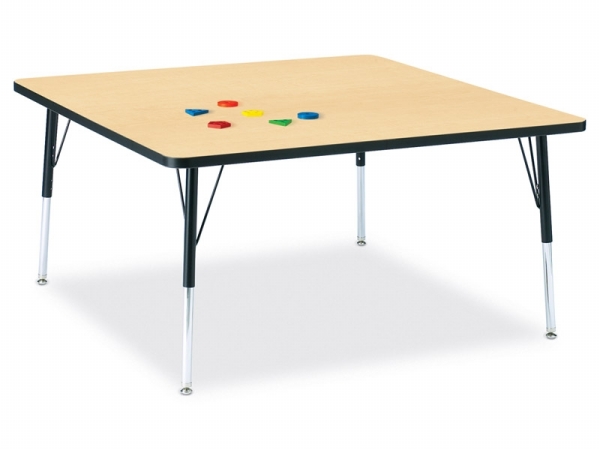 6418jct011 Ridgeline Kydz Activity Table- Square- 48 Inch X 48 Inch- 11 Inch- 15 Inch Ht- Maple