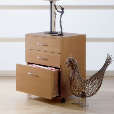Mfi-Nexera 5092 Mobile File Cabinet- Natural Maple