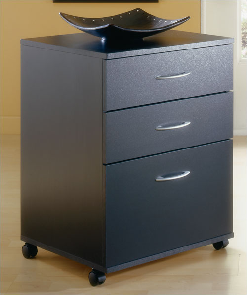 MfiNexera 6092 Mobile File Cabinet Black