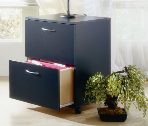 Mfi-Nexera 6093 Mobile File Cabinet- Black