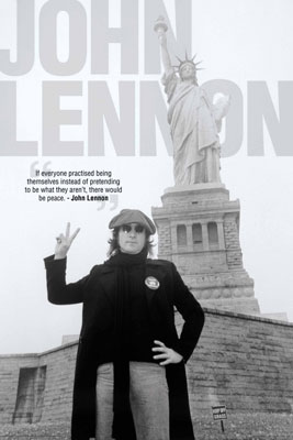 Nmr 24676 John Lennon Liberty Poster by NMR
