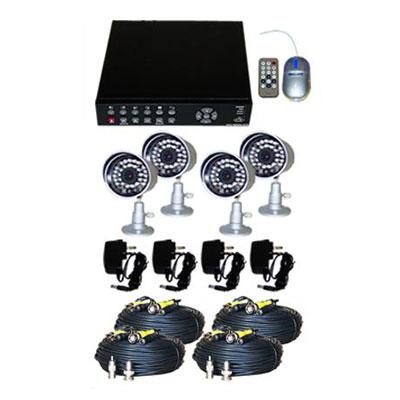 Aposonic A-BR1B4-A250 Digital Video Security System With 4 Infrared Night Vision CCD Cameras