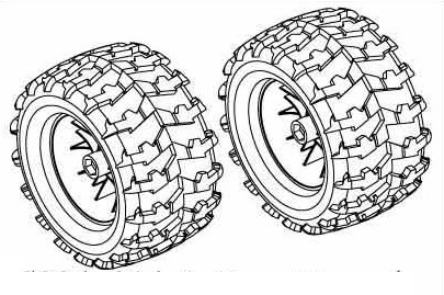 Bs904-015 Tire Unit - Chromed-v-pattern