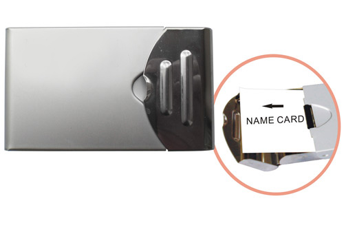 157 Metal Two-tone Feeder Card Holder