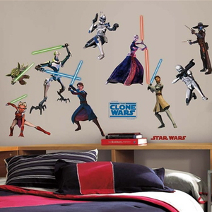 Roommates RMK1382SCS Star Wars Clone Wars Peel Stick Appliques