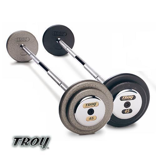 Troy Barbell HFB-020C Pro-Style Commercial Grade Gray Pro-Style Curl Barbell - 20 Pounds