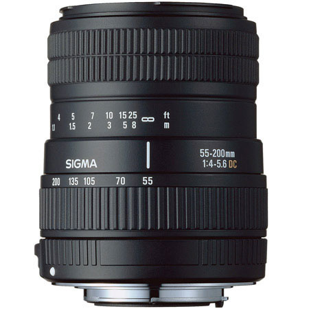 Sigma 684101 55mm - 200mm Auto Focus Zoom Lens For Canon EOS Digital SLR Cameras