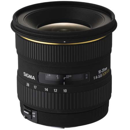 Sigma 201101 10mm - 20mm EX DC HSM Auto Focus Zoom Lens For Canon EOS Digital SLR Cameras