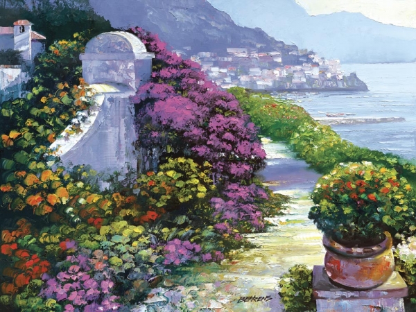 Bentley AC280681216 Behrens Near Amalfi Canvas Giclee 12x16