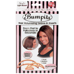 Hairstyles for Long Hair - As Seen On TV BUMPIT Bumpits Hair Volumizing Leave-In Inserts - Light Brown
