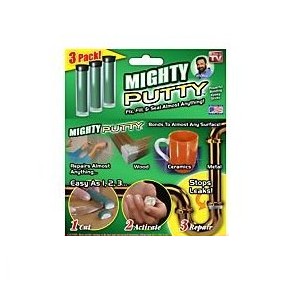 As Seen On TV MIGHTYPUTTY Mighty Putty Powerful Bonding Epoxy Sticks - 3 Pack