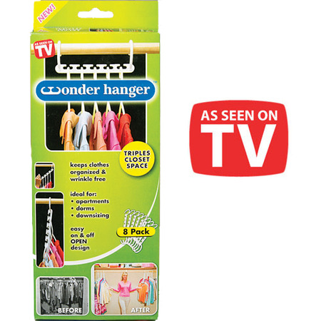 As Seen On TV WONDERHANGER Wonder Hanger Clothes Hangers - 8 Pack