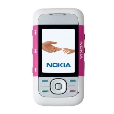 Nokia NOK 5300 Wht-Pur Slider Purple- White Unlocked GSM Cell Phone