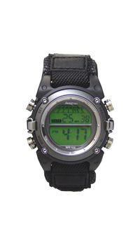 Armitron 40/8105GRY Men and apos;s Chronograph Black Strap Digital Display Sport Watch