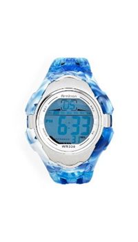 Armitron 408145WTBL Men and apos;s Chronograph Blue and White Strap Digital Sport Watch