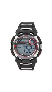 Armitron 408182RED Men and apos;s Sport Chronograph Black Strap Digital Display with Red Accents Watch
