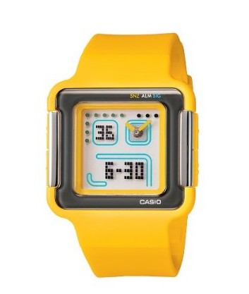 Casio lcf20-9 Women and apos;s Ana-Digi Retro Square Sports Watch