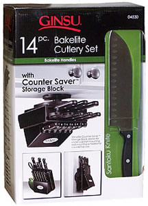 Ginsu 04830 14pc Bakelite Tradional Cutlery Block Set