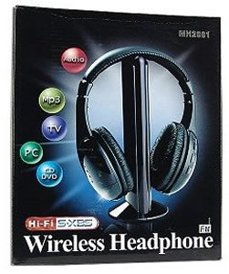 5-in-1 Hi-Fi S-XBS Wireless Headphones with FM Radio
