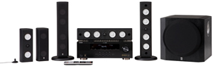 Yamaha YHT-591BL Black 5.1 Channel Home Theater In A Box System