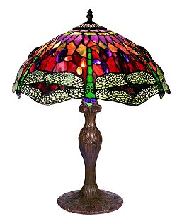 Warehouse Of Tiffany 305C-BB06 Dragonfly Table Lamp