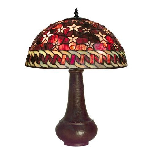 Ps231-bb59 Red Star Onion Base Table Lamp