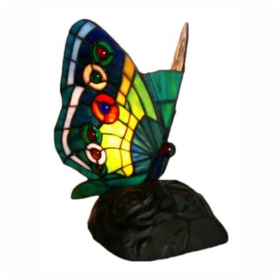 Warehouse Of Tiffany TU3022 Green Butterfly Table Lamp