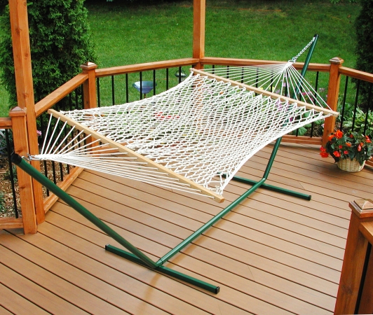 6250 Two Point Individual Rope Hammock And Stand Combo