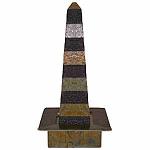 Alpine STP106 Obelisk Floor Fountain With 4 Lights