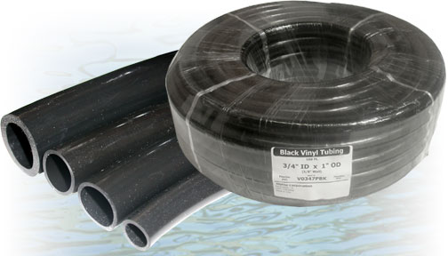 Alpine Corp V0143pbk Black Vinyl Tubing - 0.375 Inches X 100 Feet