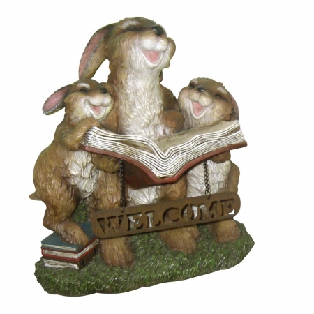 Alpine WAC244 Bunnies Reading Book Statuary