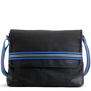 SCT 954102 Oil Cloth Messenger Bag - Black