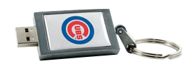 Centon Chicago Cubs MLB Logo USB Drive Keychain 2GB