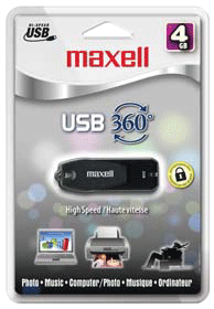 UPC 252157164610 product image for MAXELL MEDIA 503201 4 GB High Speed USB 360 Drive | upcitemdb.com