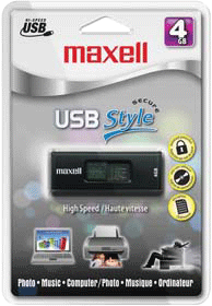 UPC 252157165150 product image for MAXELL MEDIA 503301 USB Style Drive 4GB - Black | upcitemdb.com