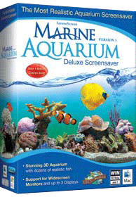 Nova Development Marine Aquarium Deluxe 3.0 Screensaver 3 MacOSX/Win XP/Vista/7 CD Software