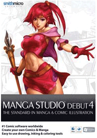 Smith Micro Manga Studio Debut 4.0 4 MacOSX/Win XP/Vista CD